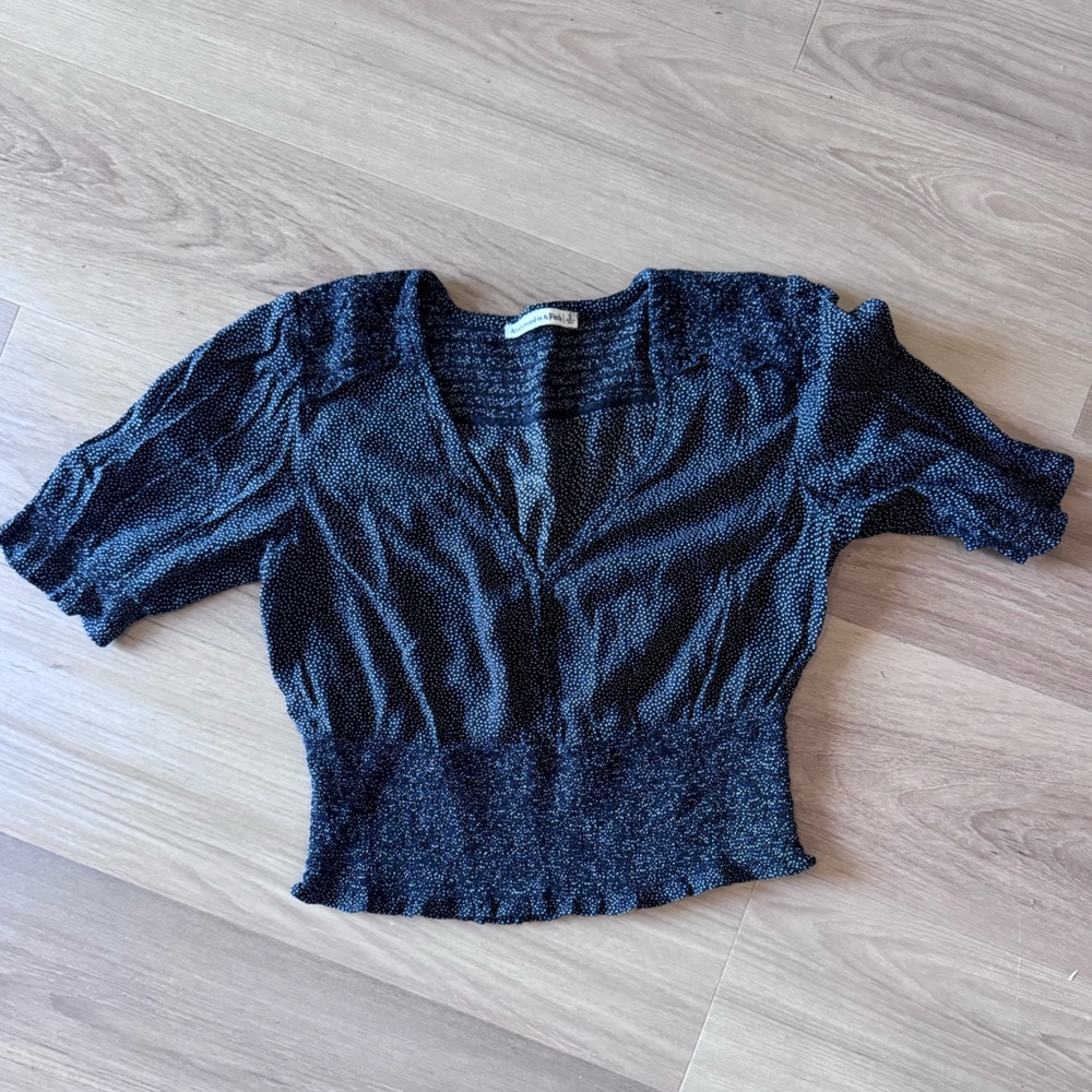 Abercrombie Polka Dot Crop Top